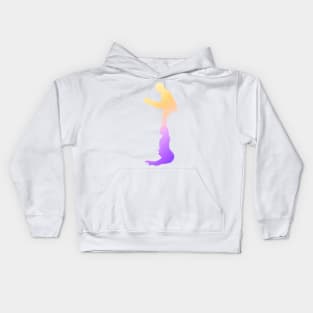 Women’s pair doing straddle on high Kids Hoodie